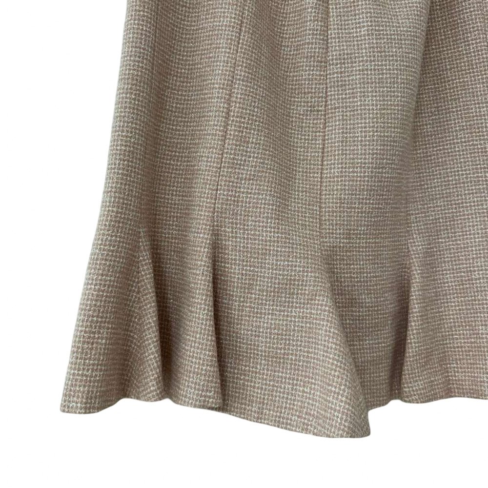 Maggy London Petites Pink Vintage Tweed Lace Trim Skirt Suit Blazer Y2K sz 10 P - Picture 7 of 16